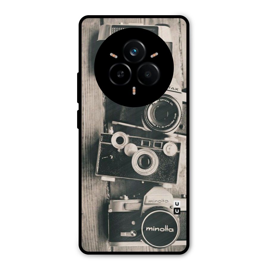 Vintage Style Shutter Metal Back Case for Realme 14 Pro