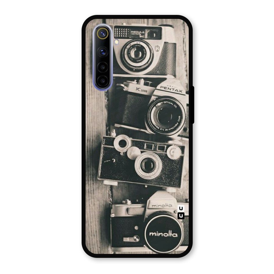 Vintage Style Shutter Metal Back Case for Realme 6i