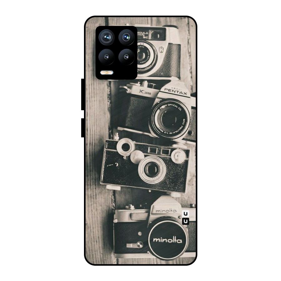 Vintage Style Shutter Metal Back Case for Realme 8