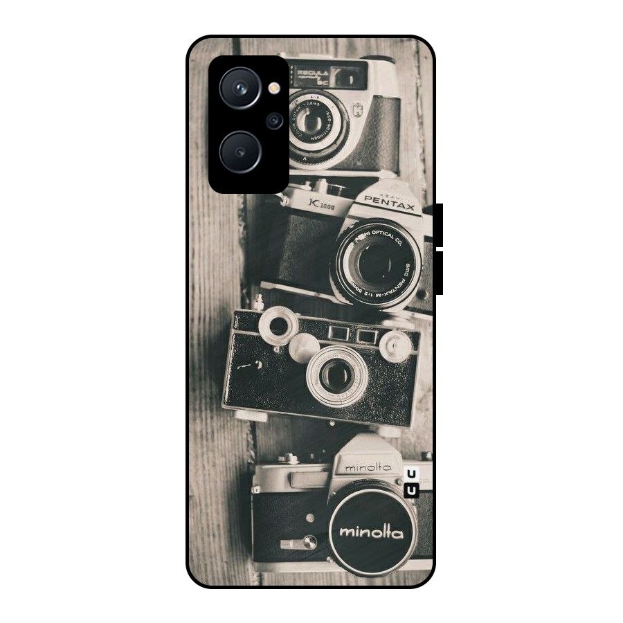 Vintage Style Shutter Metal Back Case for Realme 9i 5G