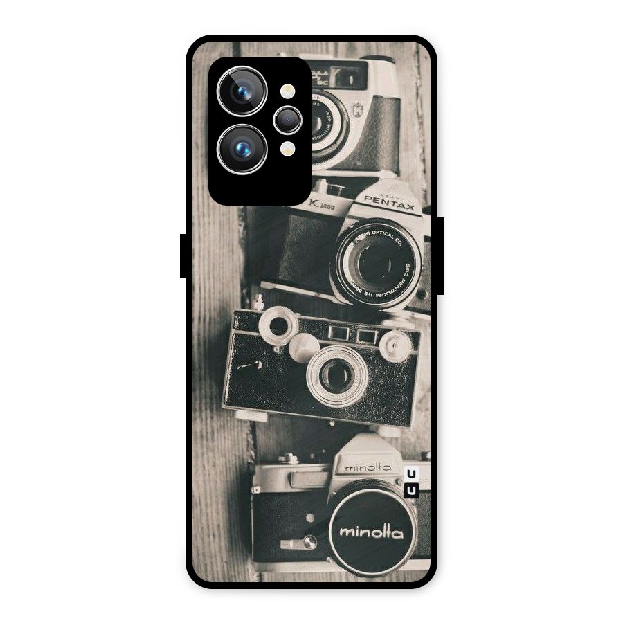 Vintage Style Shutter Metal Back Case for Realme GT2 Pro