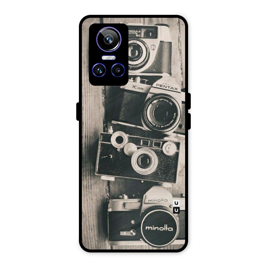 Vintage Style Shutter Metal Back Case for Realme GT Neo 3