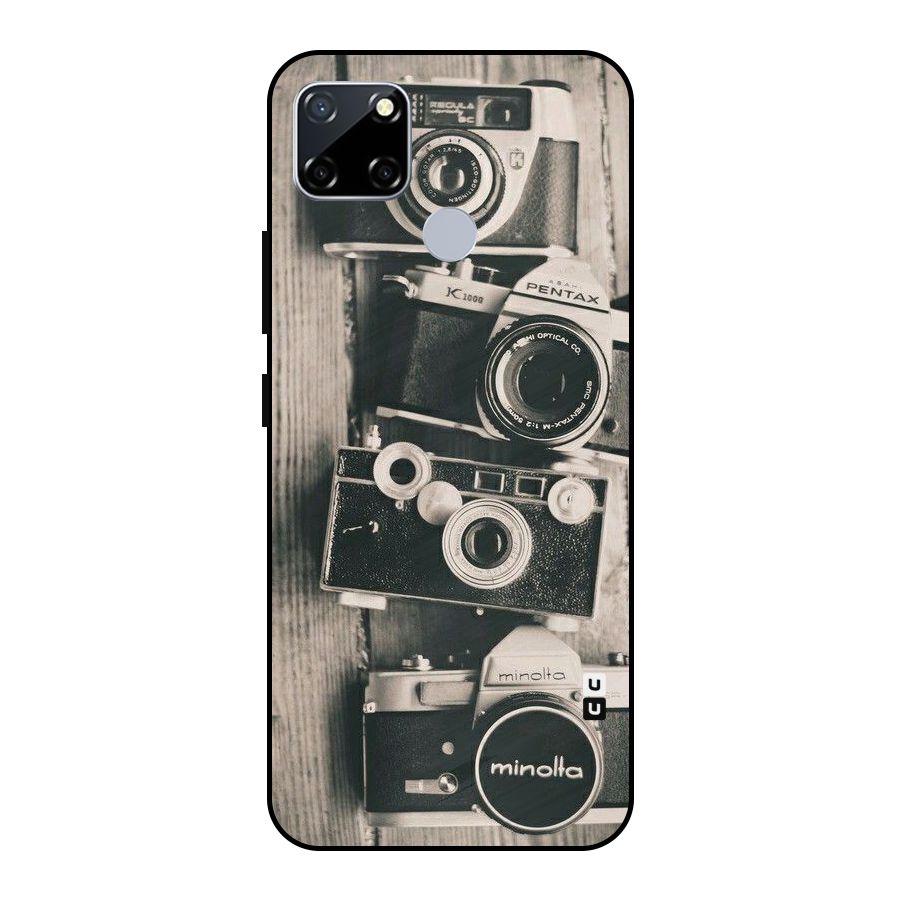 Vintage Style Shutter Metal Back Case for Realme Narzo 20