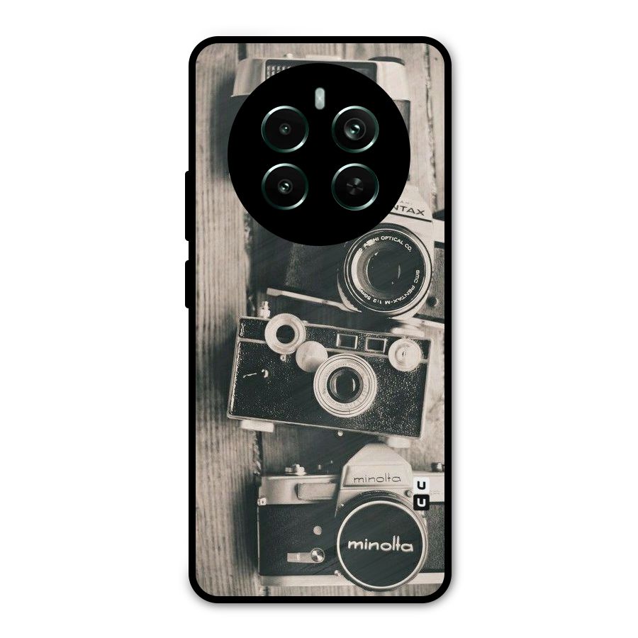 Vintage Style Shutter Metal Back Case for Realme Narzo 70 Pro