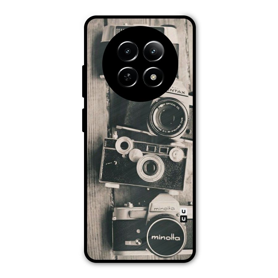 Vintage Style Shutter Metal Back Case for Realme Narzo N65