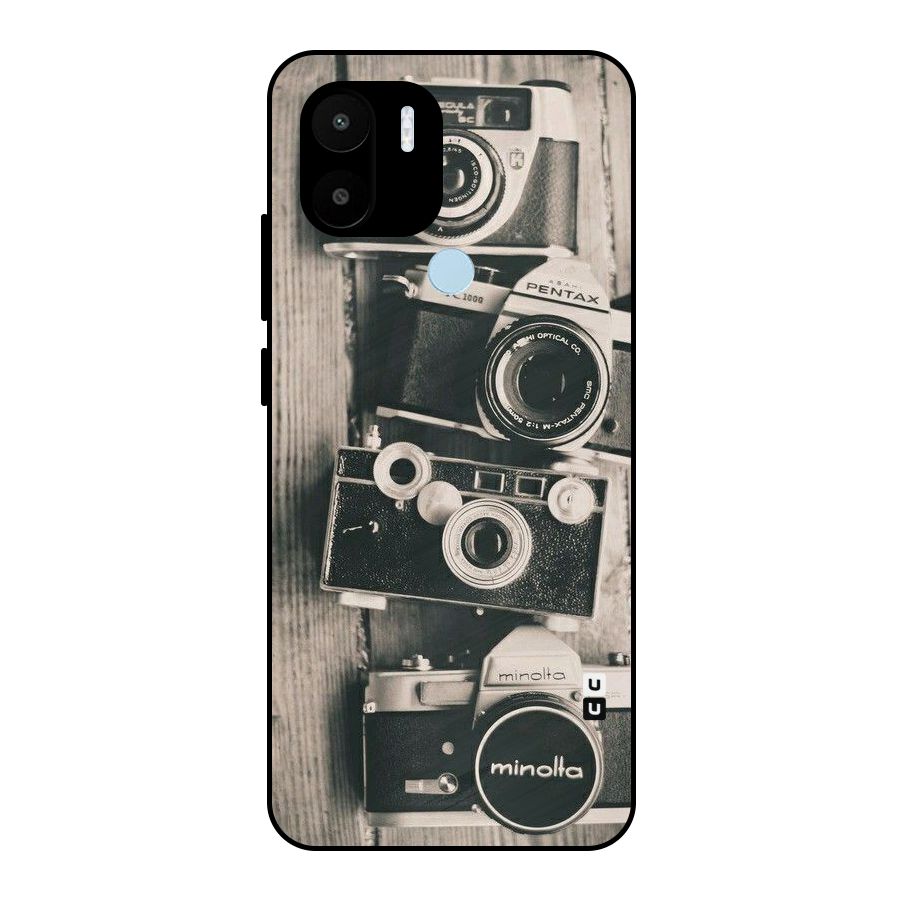 Vintage Style Shutter Metal Back Case for Redmi A1+