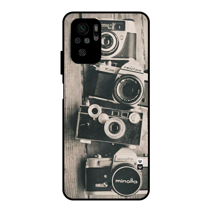 Vintage Style Shutter Metal Back Case for Redmi Note 10S