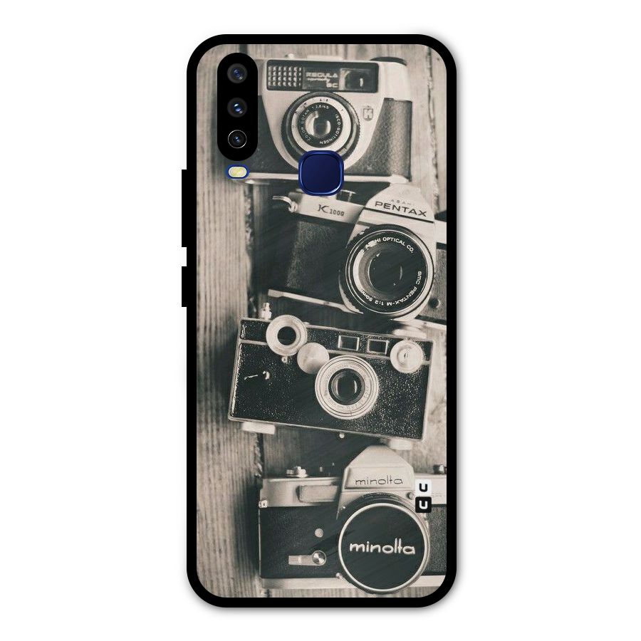 Vintage Style Shutter Metal Back Case for Vivo V17