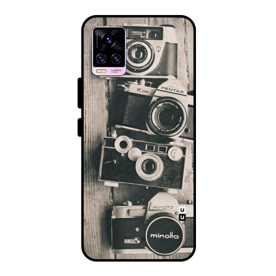 Vintage Style Shutter Metal Back Case for Vivo V20 Pro