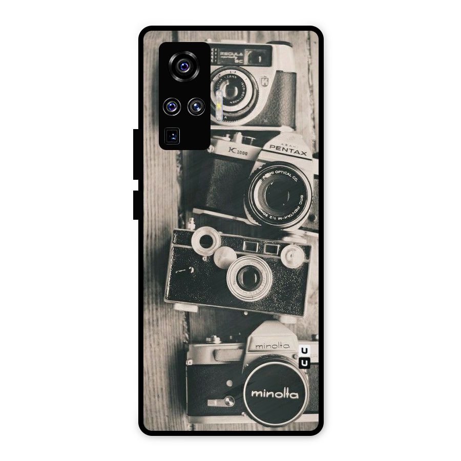 Vintage Style Shutter Metal Back Case for Vivo X50 Pro