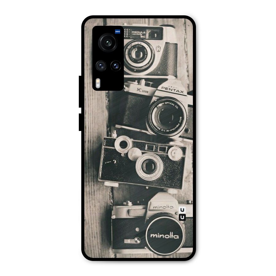 Vintage Style Shutter Metal Back Case for Vivo X60