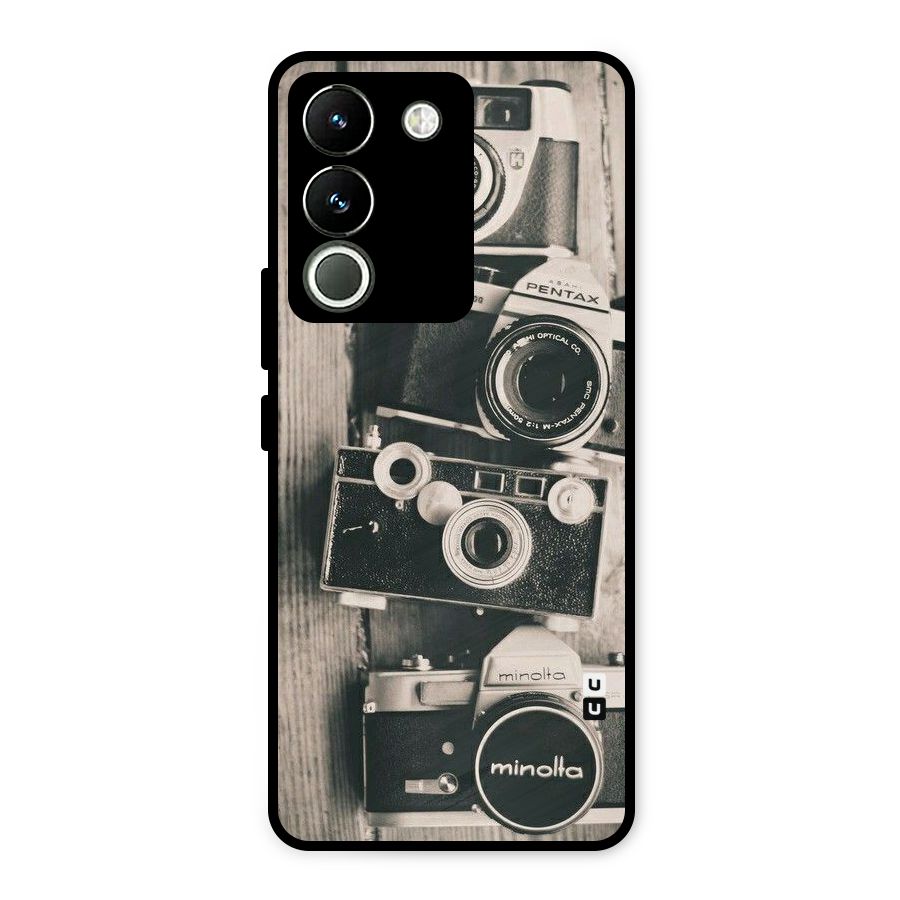 Vintage Style Shutter Metal Back Case for Vivo Y200