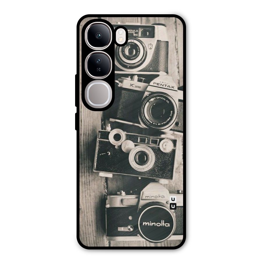 Vintage Style Shutter Metal Back Case for Vivo Y300