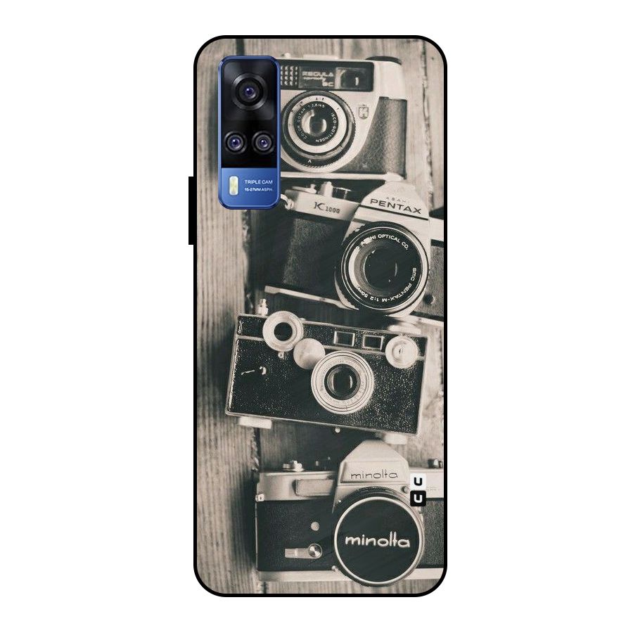 Vintage Style Shutter Metal Back Case for Vivo Y51