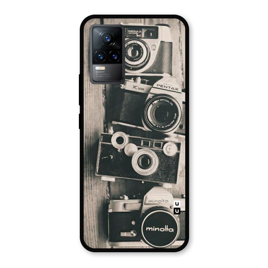 Vintage Style Shutter Metal Back Case for Vivo Y73