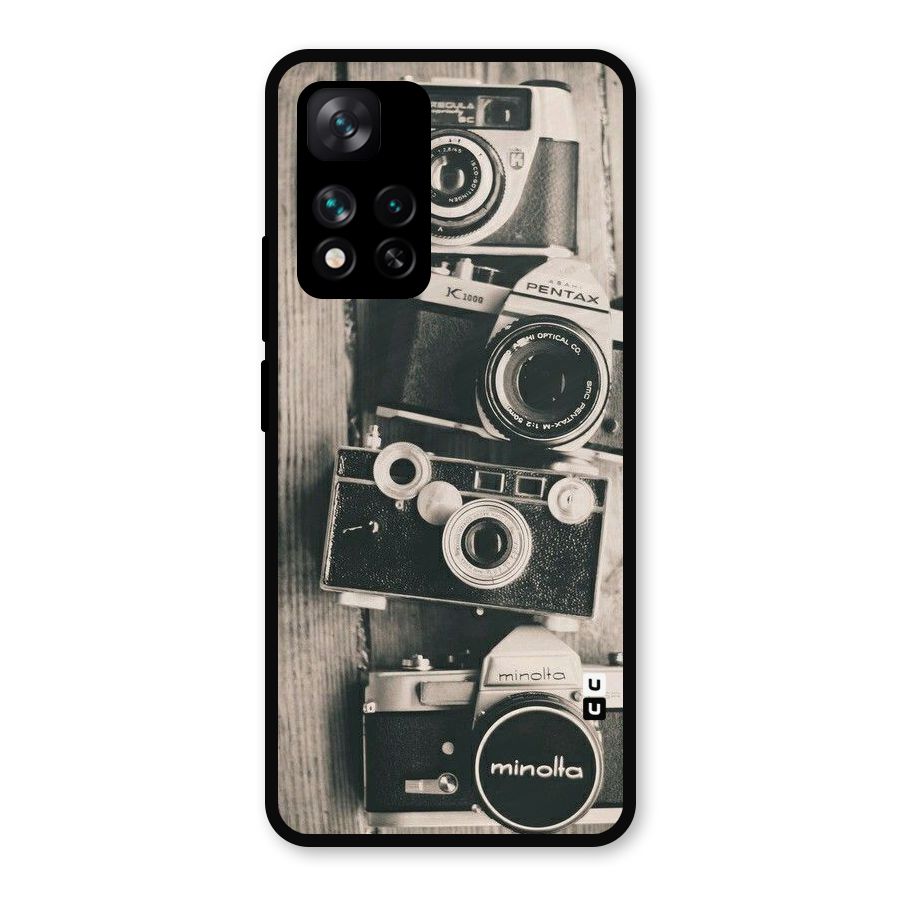 Vintage Style Shutter Metal Back Case for Xiaomi 11i Hypercharge 5G
