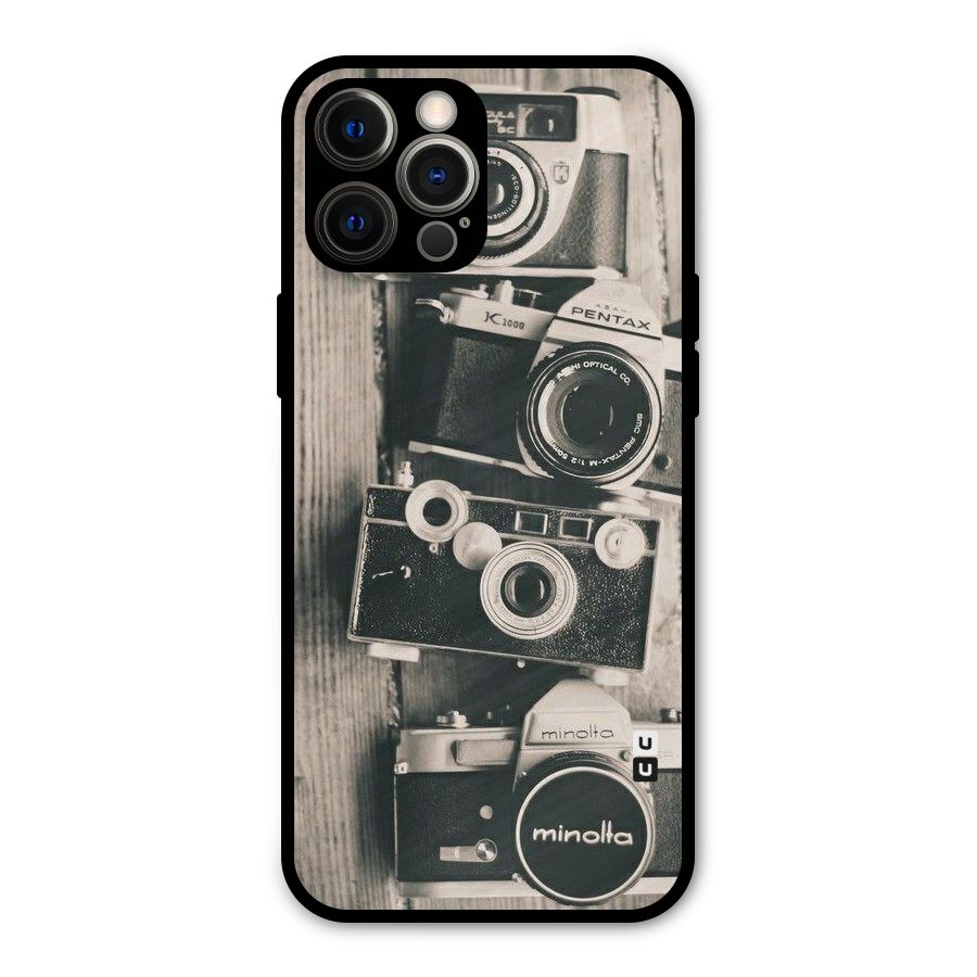 Vintage Style Shutter Metal Back Case for iPhone 12 Pro Max