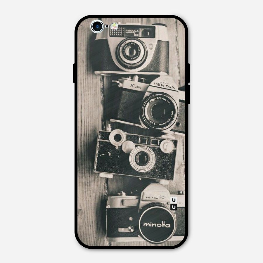 Vintage Style Shutter Metal Back Case for iPhone 6 6s