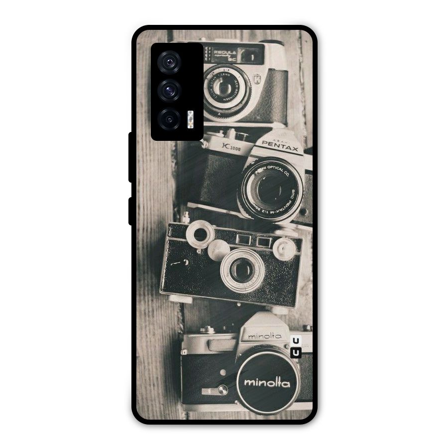 Vintage Style Shutter Metal Back Case for iQOO 7 5G