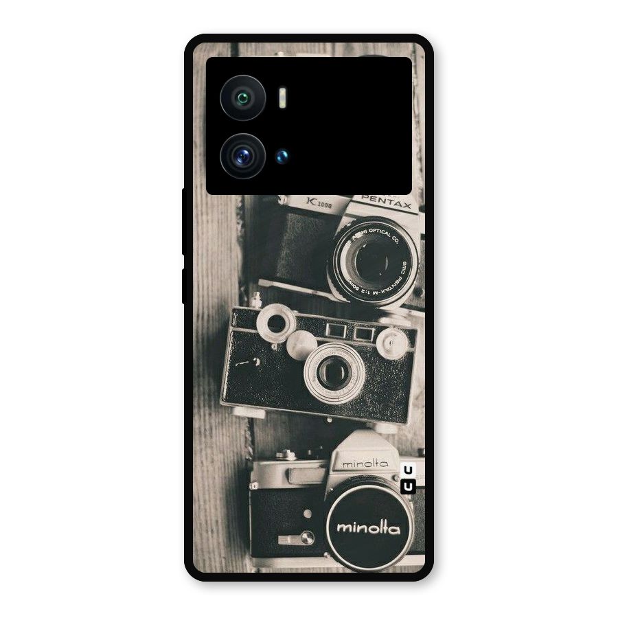 Vintage Style Shutter Metal Back Case for iQOO 9 Pro
