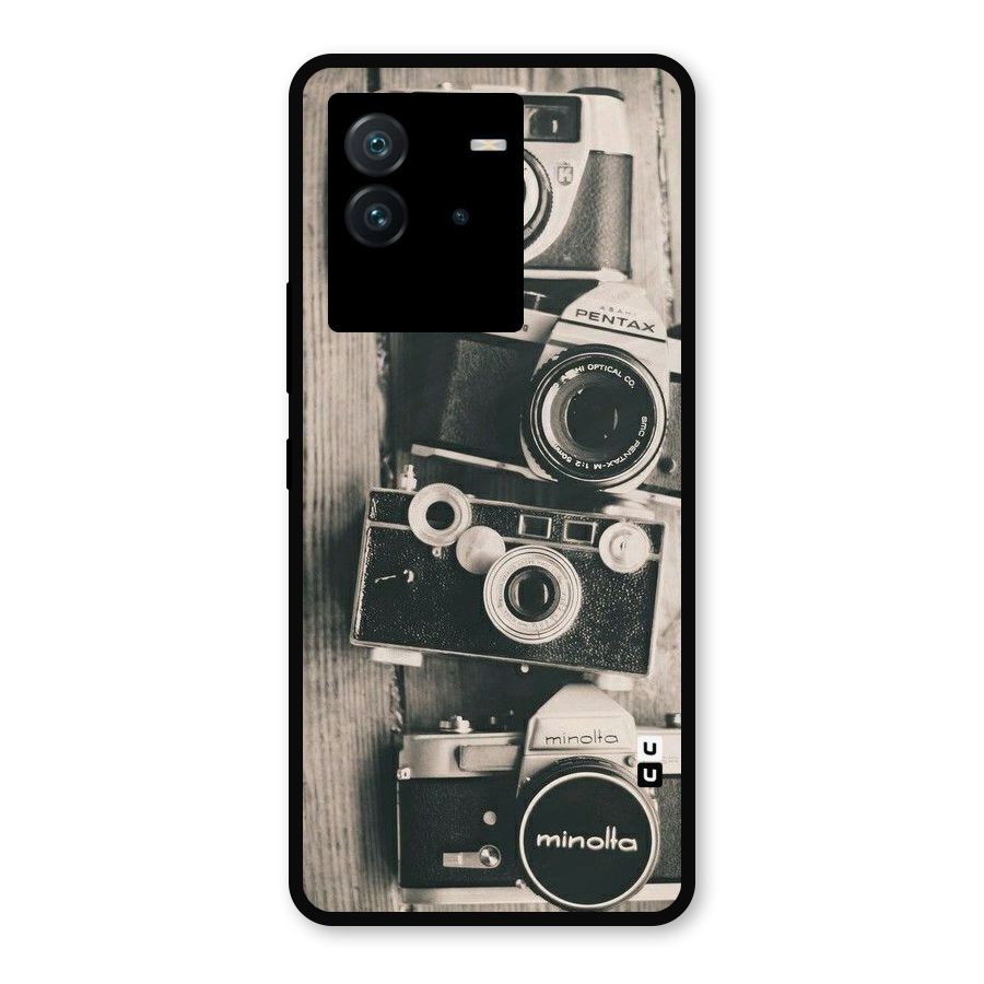 Vintage Style Shutter Metal Back Case for iQOO Neo 6 5G