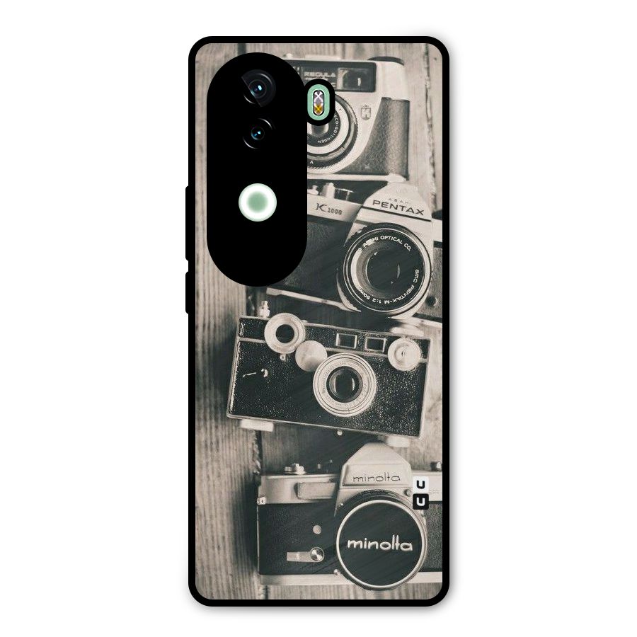 Vintage Style Shutter Metal Back Case for iQOO Z9s