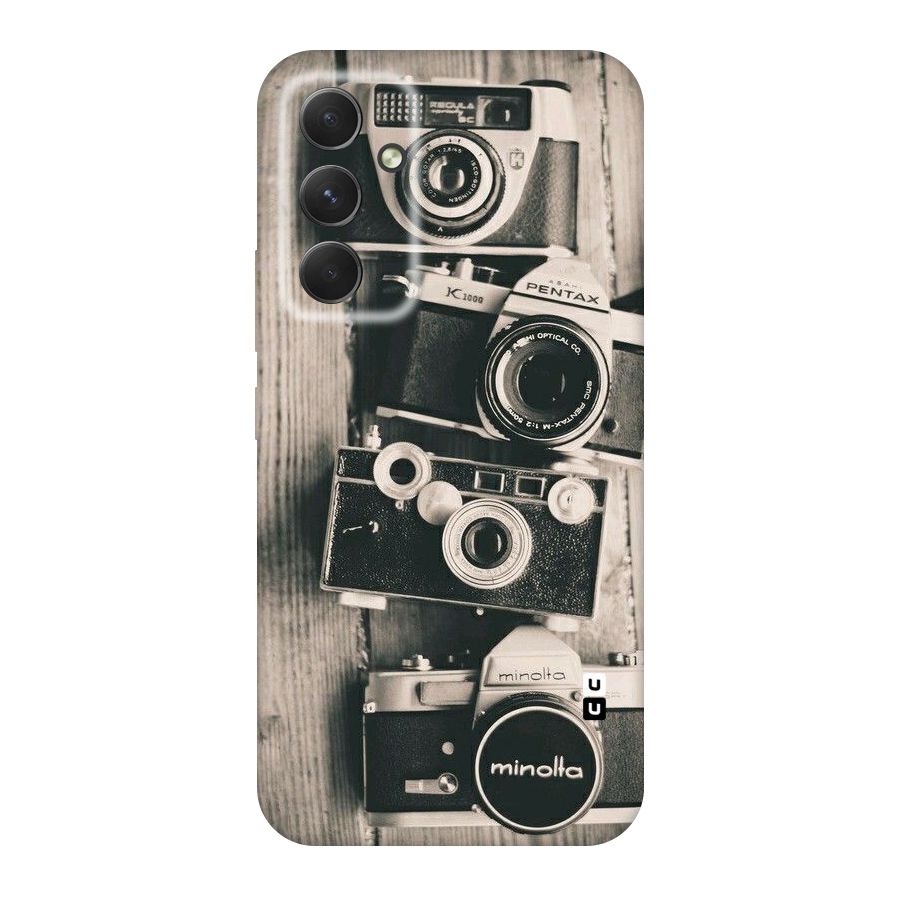 Vintage Style Shutter Original Polycarbonate Back Case for Galaxy A54