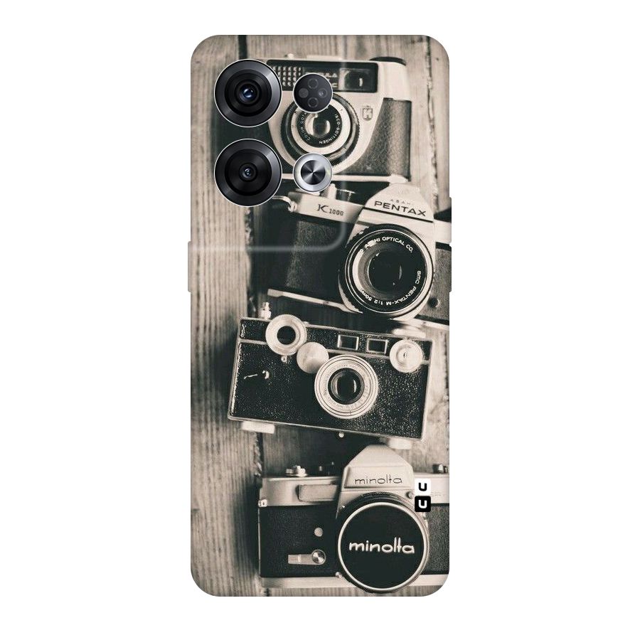 Vintage Style Shutter Original Polycarbonate Back Case for Oppo Reno8 Pro 5G