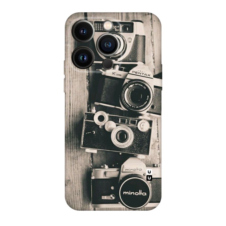 Vintage Style Shutter Original Polycarbonate Back Case for iPhone 14 Pro