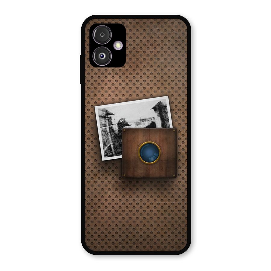Vintage Wood Camera Metal Back Case for Galaxy F14