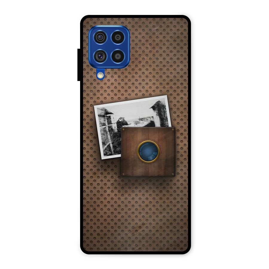 Vintage Wood Camera Metal Back Case for Galaxy F62