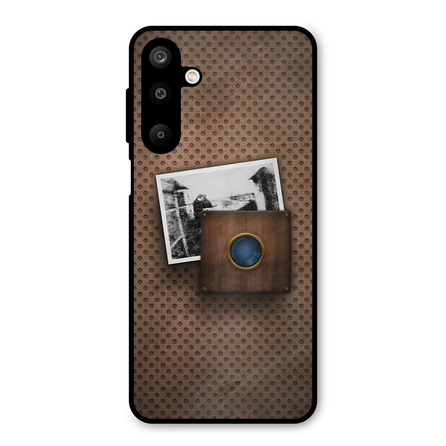 Vintage Wood Camera Metal Back Case for Galaxy M16
