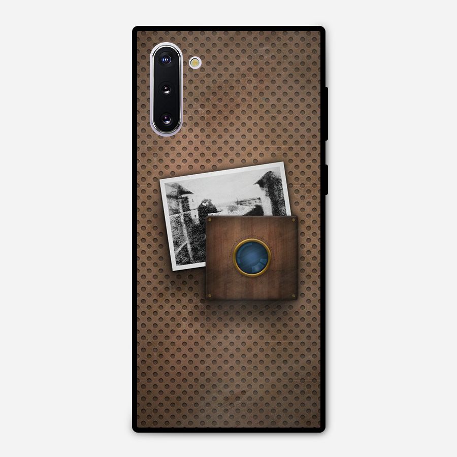 Vintage Wood Camera Metal Back Case for Galaxy Note 10
