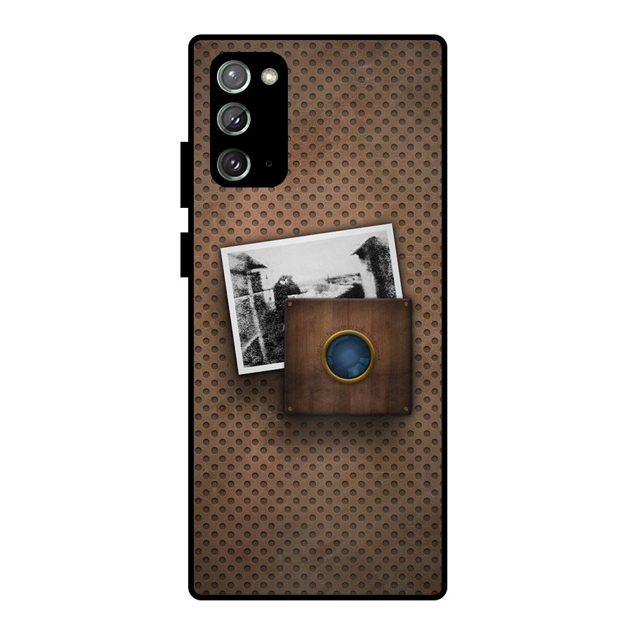 Vintage Wood Camera Metal Back Case for Galaxy Note 20
