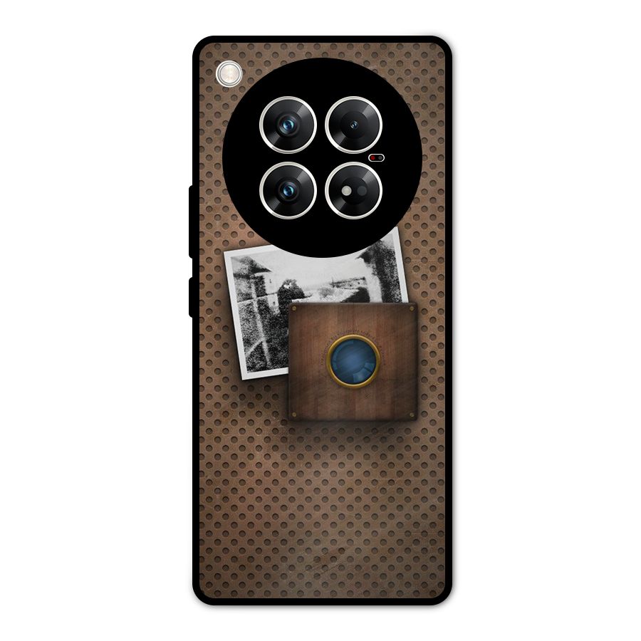 Vintage Wood Camera Metal Back Case for Infinix Zero 40 5G