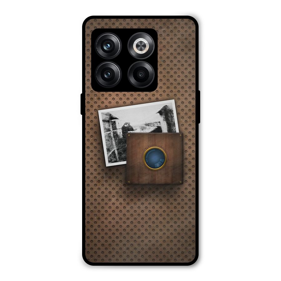 Vintage Wood Camera Metal Back Case for OnePlus 10T