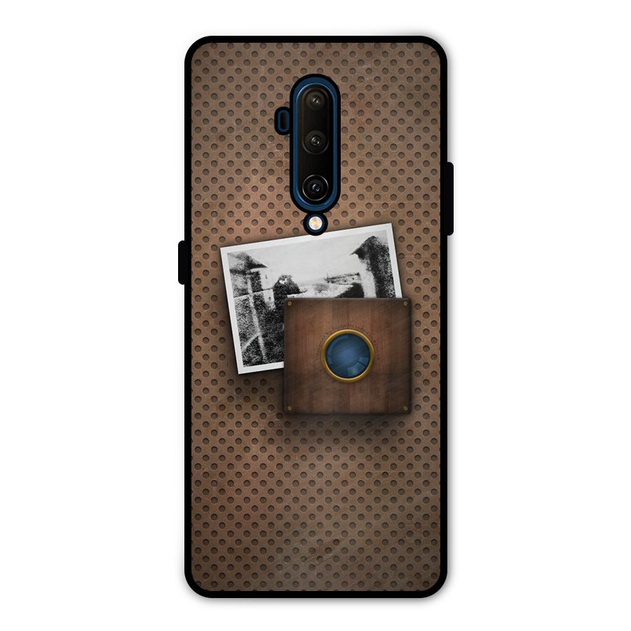 Vintage Wood Camera Metal Back Case for OnePlus 7T Pro