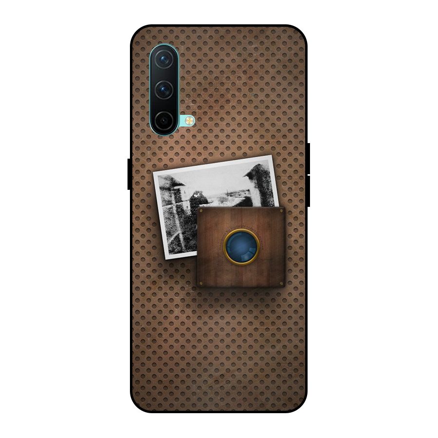 Vintage Wood Camera Metal Back Case for OnePlus Nord CE 5G