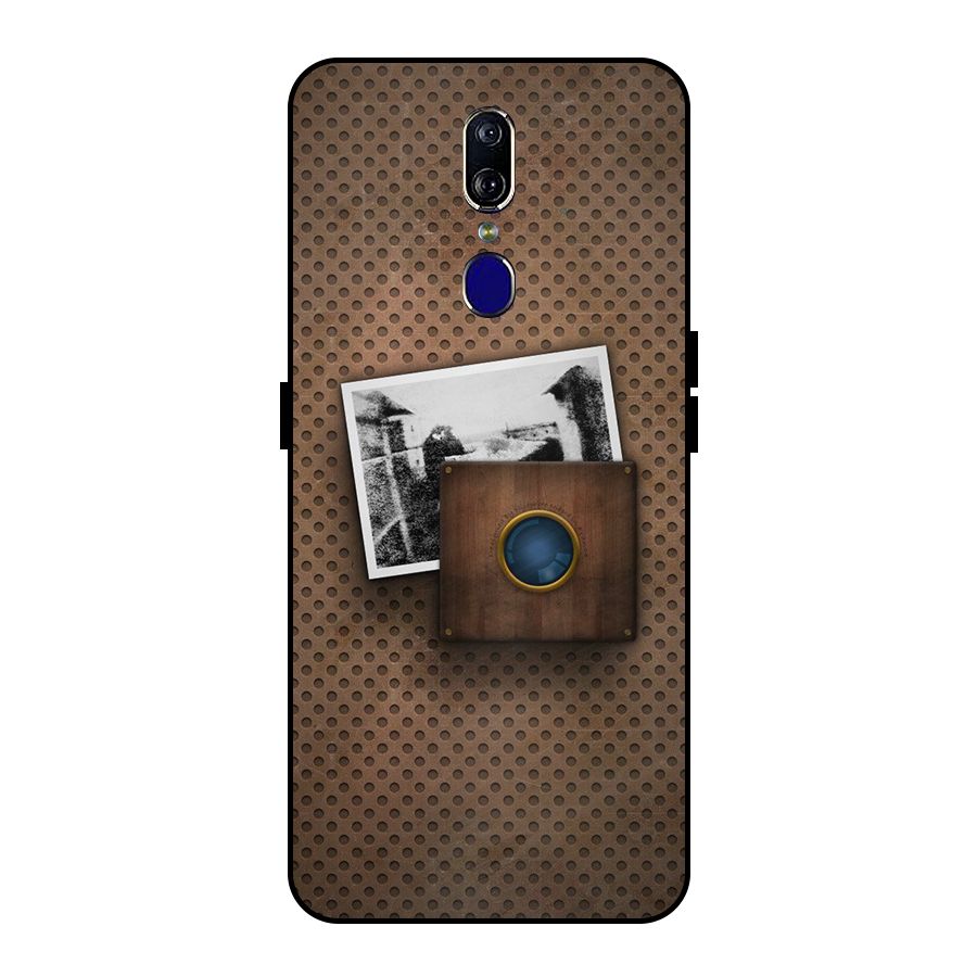 Vintage Wood Camera Metal Back Case for Oppo F11