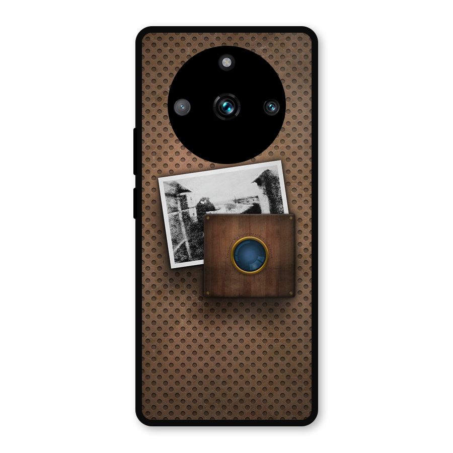 Vintage Wood Camera Metal Back Case for Realme 11 Pro Plus