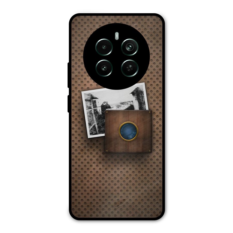 Vintage Wood Camera Metal Back Case for Realme 12 Plus