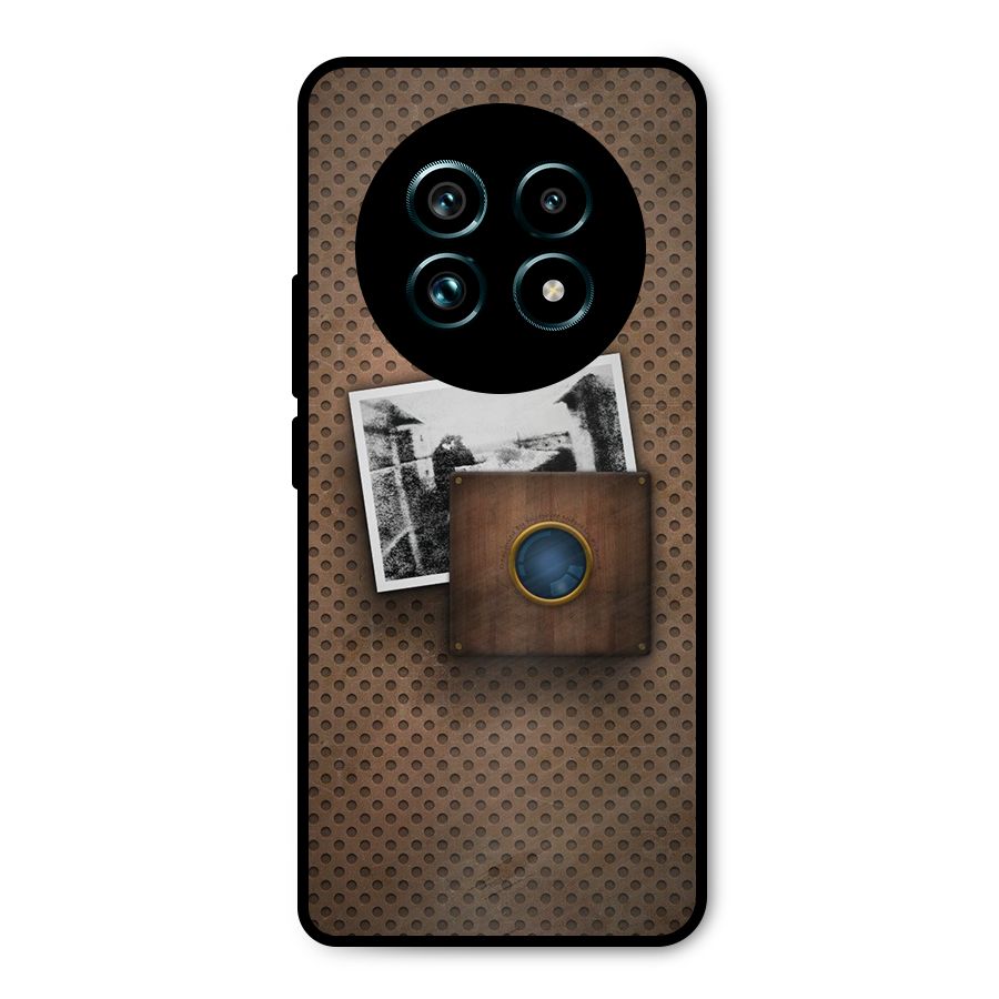 Vintage Wood Camera Metal Back Case for Realme 13 Pro Plus