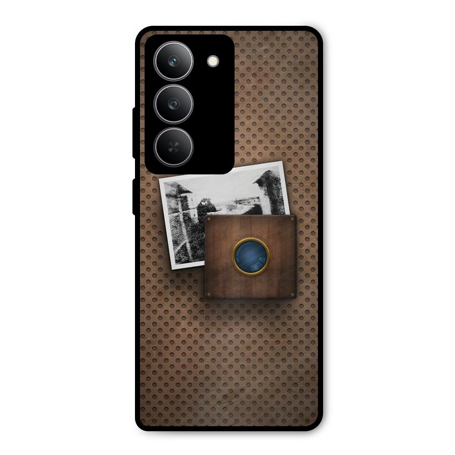 Vintage Wood Camera Metal Back Case for Realme 14x