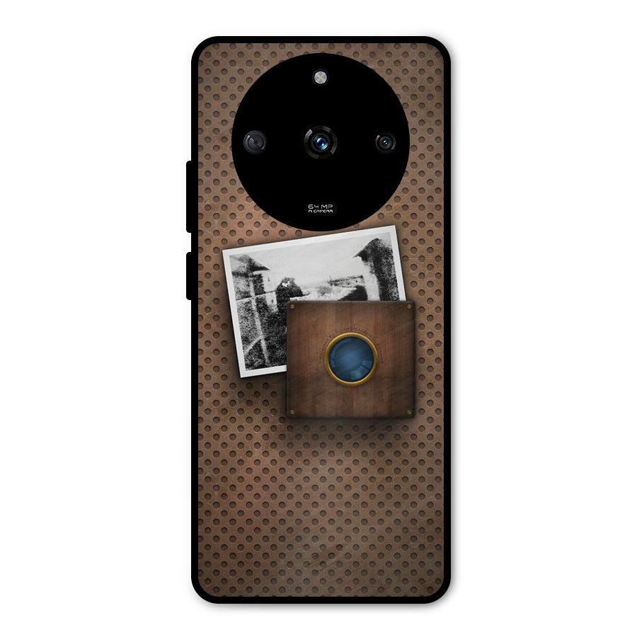 Vintage Wood Camera Metal Back Case for Realme Narzo 60 5G