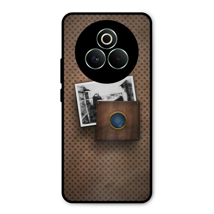 Vintage Wood Camera Metal Back Case for Realme P3 Pro