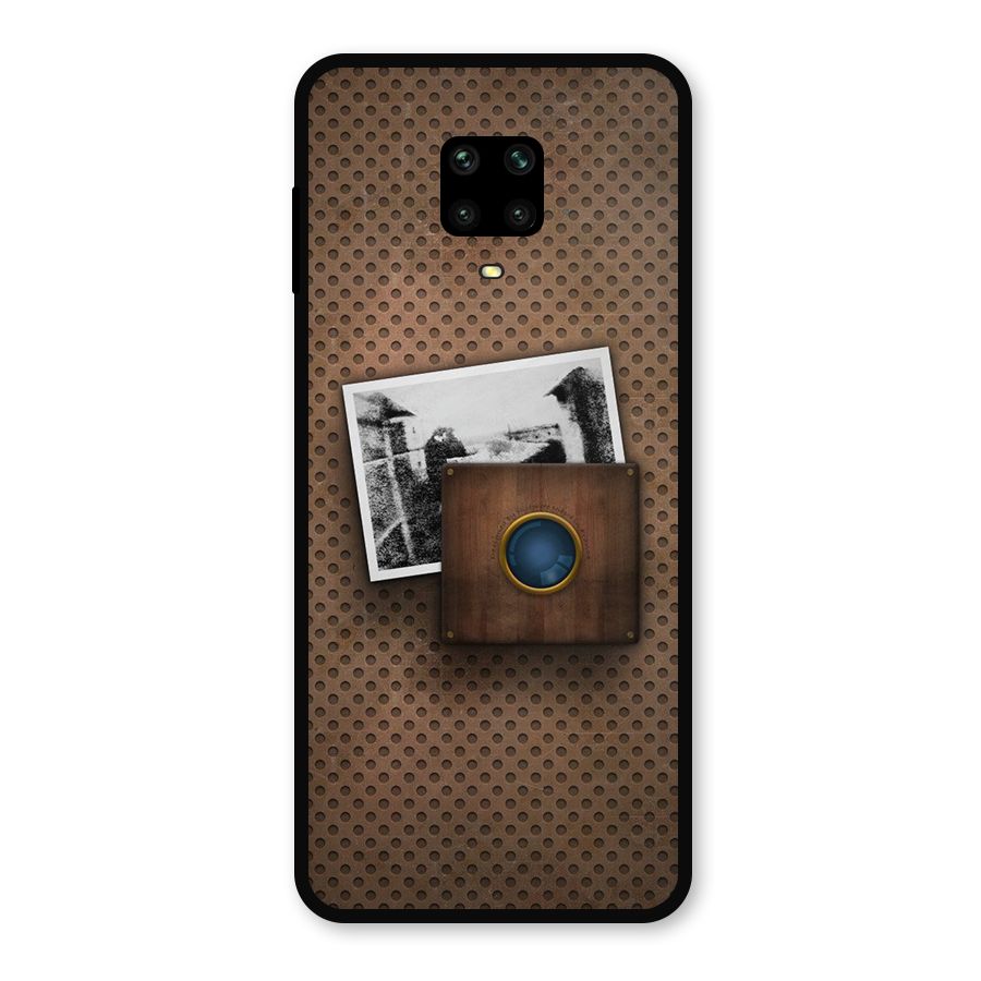 Vintage Wood Camera Metal Back Case for Redmi Note 10 Lite