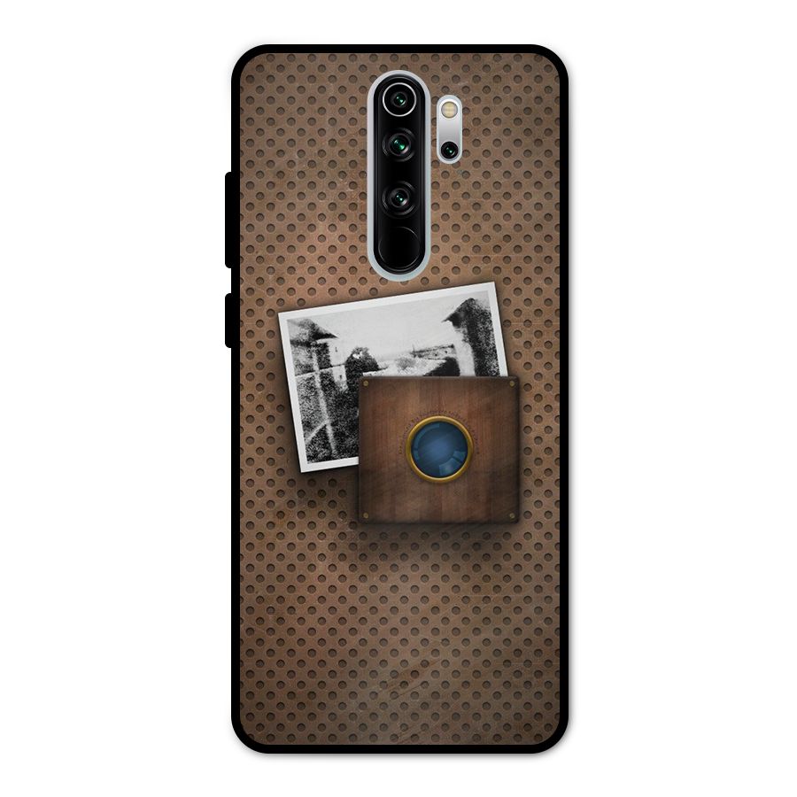 Vintage Wood Camera Metal Back Case for Redmi Note 8 Pro