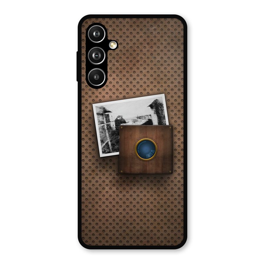 Vintage Wood Camera Metal Back Case for Samsung Galaxy M54