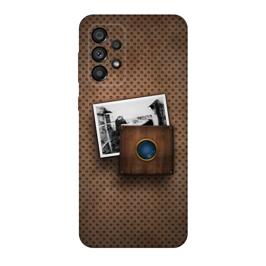 Vintage Wood Camera Original Polycarbonate Back Case for Galaxy A73 5G