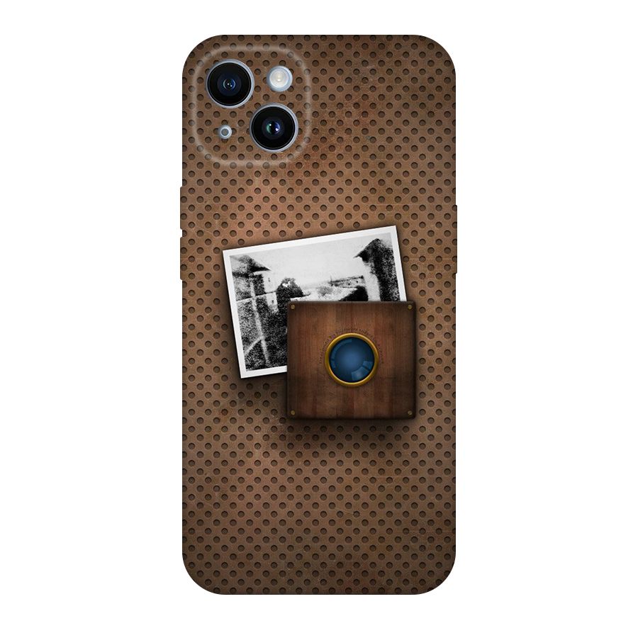 Vintage Wood Camera Original Polycarbonate Back Case for iPhone 14